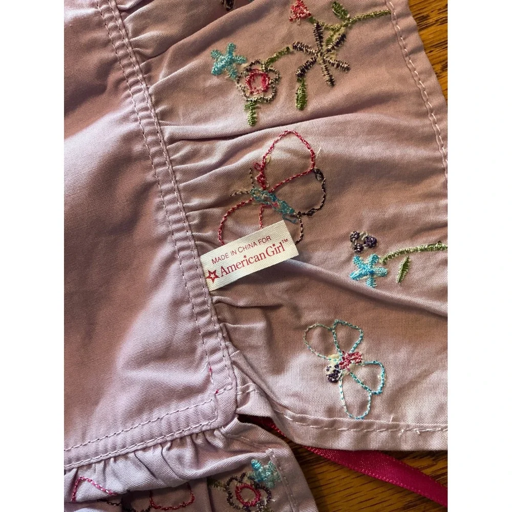 American Girl Doll Bedding Pink Star Blanket & Purple Butterfly Blankt